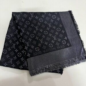 Louis Vuitton Charcoal Monogram Shawl